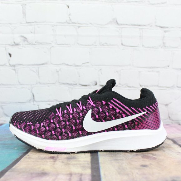 Nike Shoes - Nike Flynknit Max Purple Black Mesh Running Shoes Sneakers Size US 7